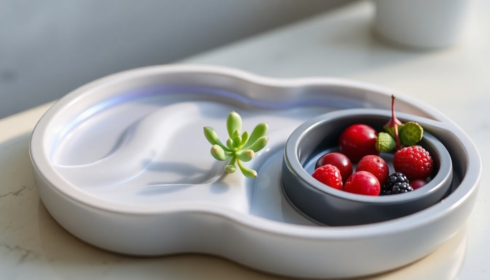 artistic cloud shaped serving tray