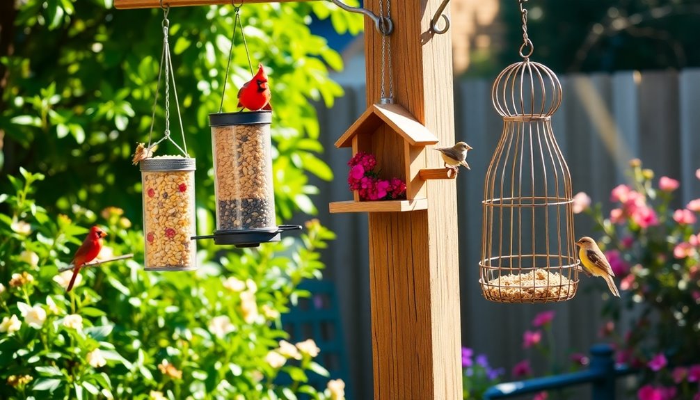 attract birds with feeders