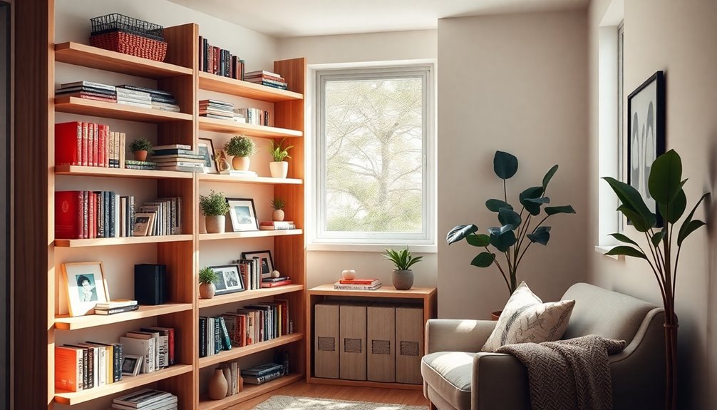 bookshelves for small spaces