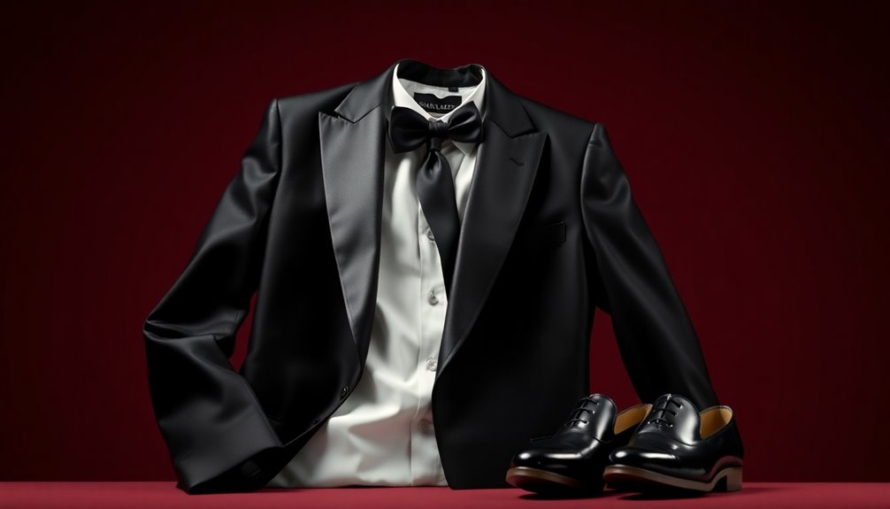 elegant black tuxedo design