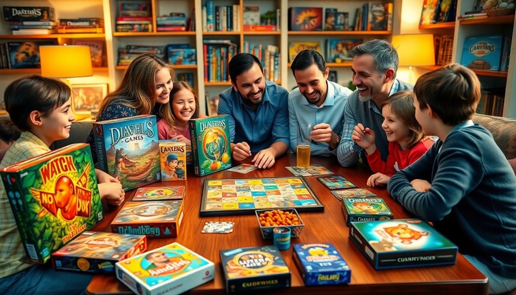 family friendly board game selection