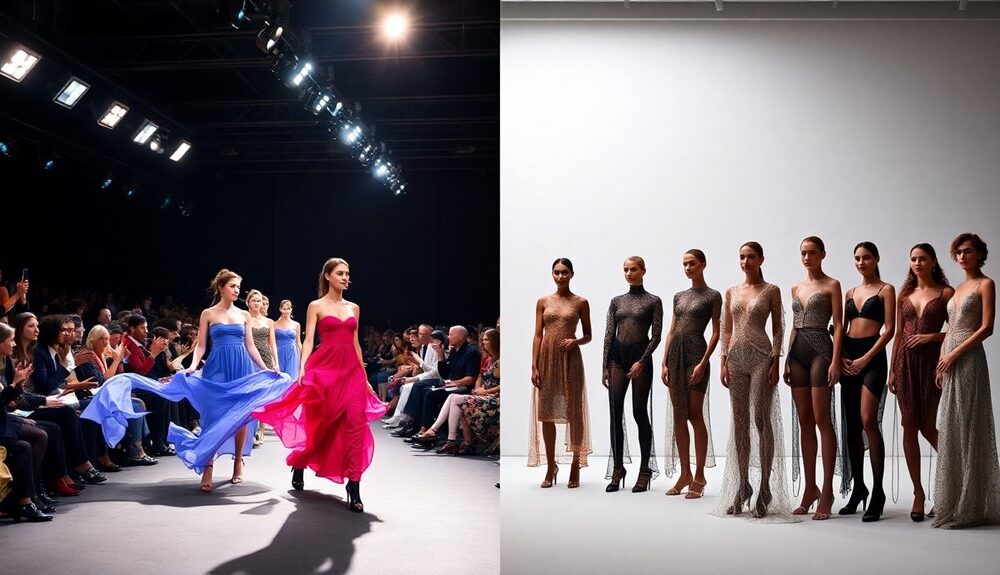 fashion shows versus presentations