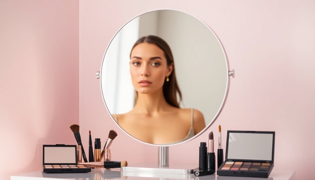 flawless makeup application mirrors