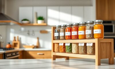 organized and stylish spice storage