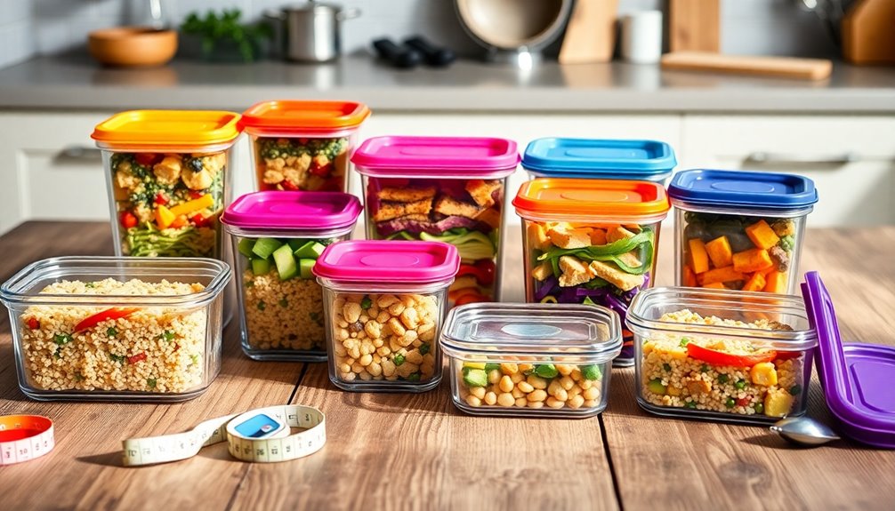 selecting appropriate meal containers