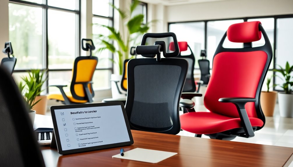 selecting ergonomic office seating