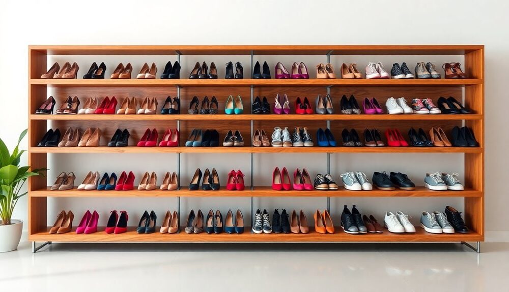 stylish and organized footwear storage