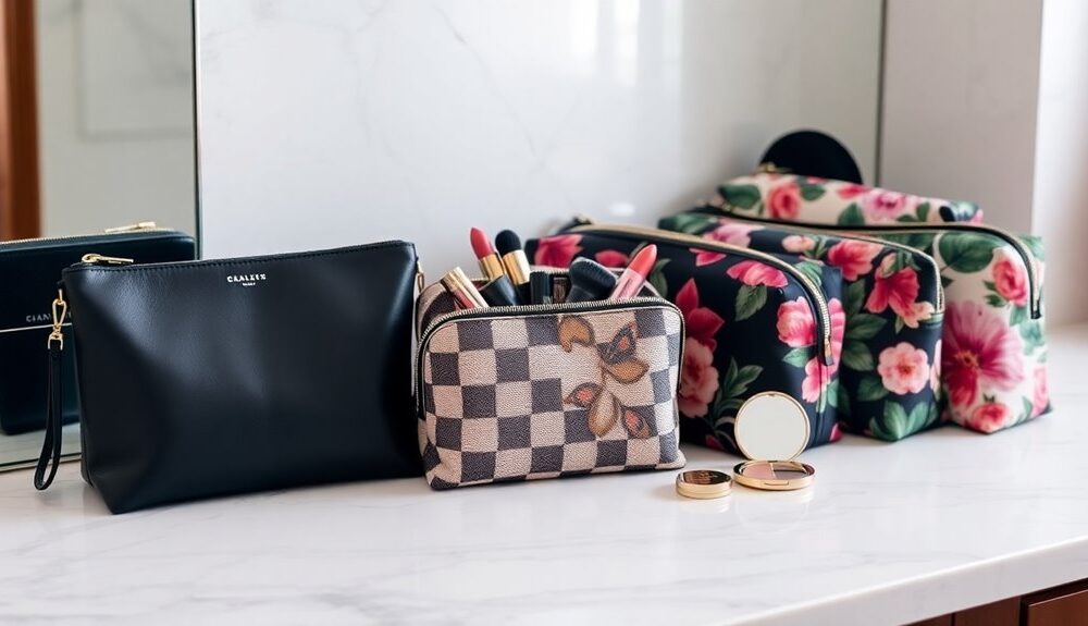 stylish and practical makeup bags