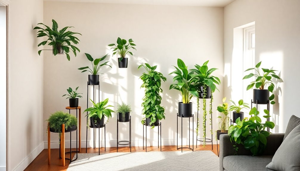 stylish indoor plant displays