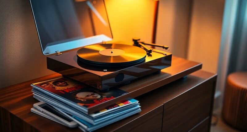 bluetooth enabled retro record players