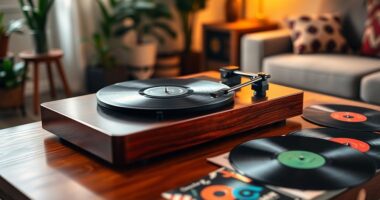 bluetooth enabled vintage turntables