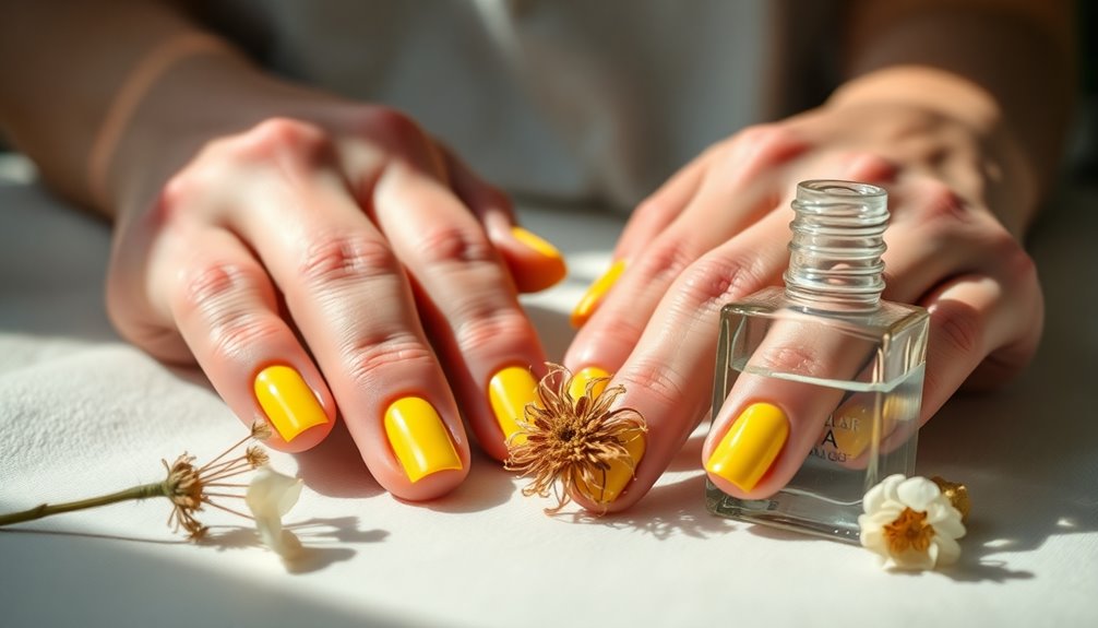 causes of yellow nail discoloration