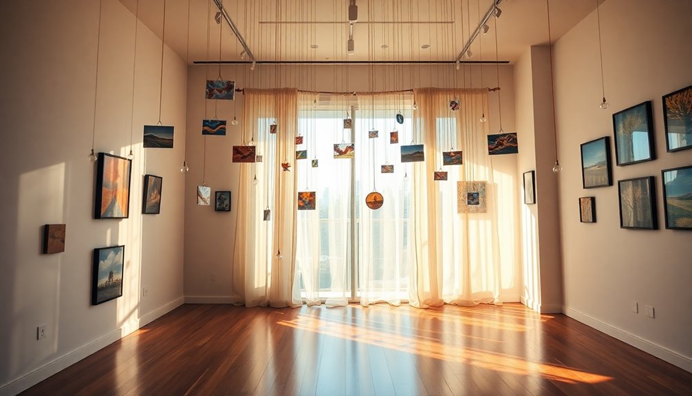 ceiling mounted picture display