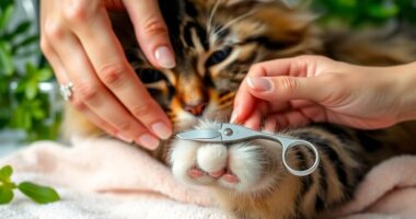 clipping cat nails safely