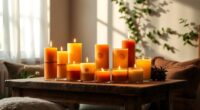 cozy candles for ambiance