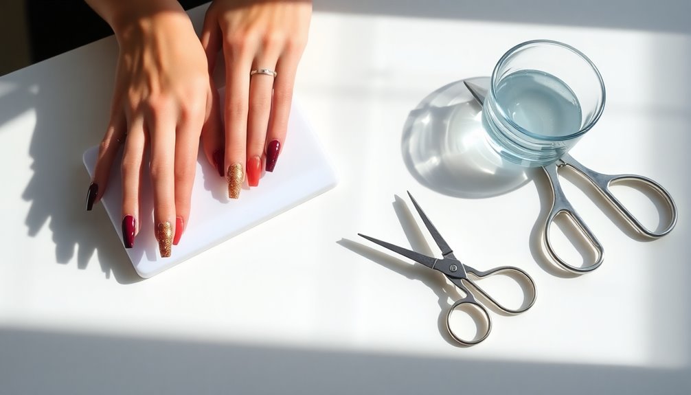 cut and file nails