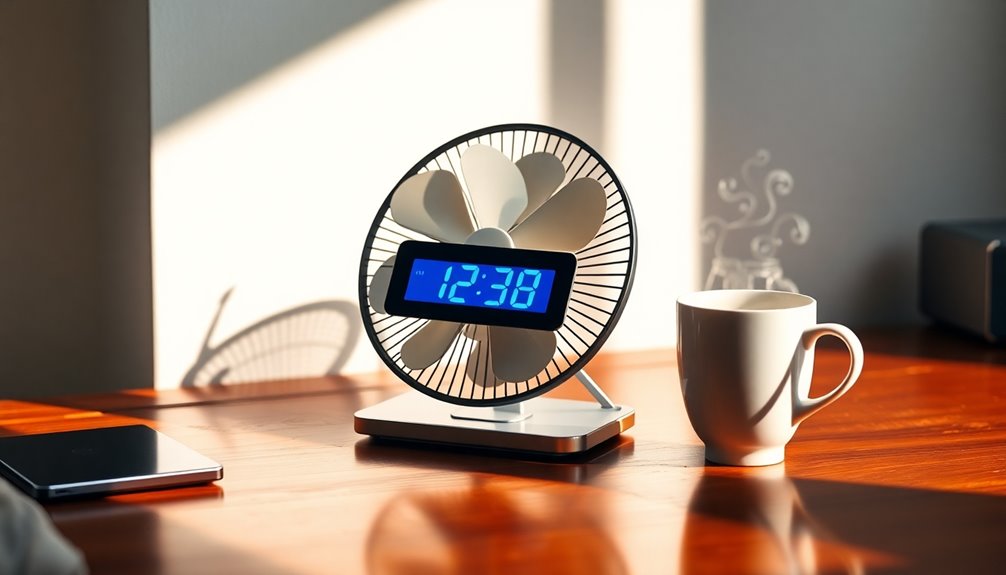 desk fan alarm clock reviews