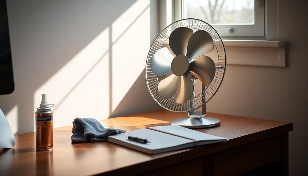 desk fan maintenance tips