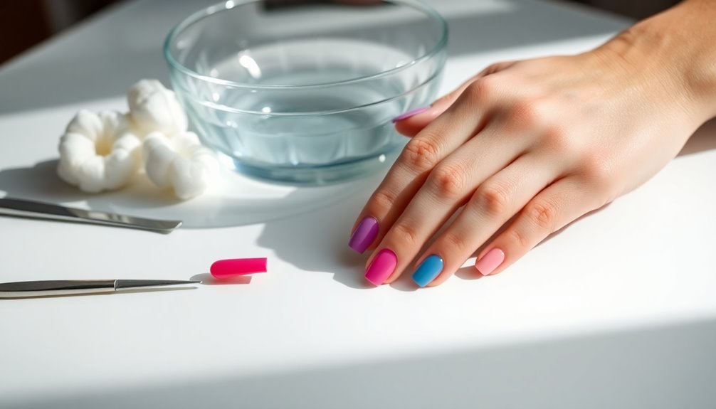 dip powder nail technique