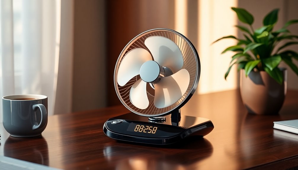 dual purpose fan clock