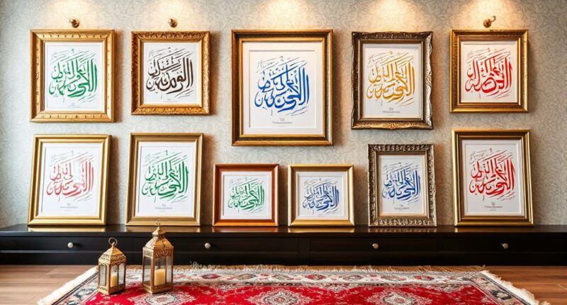 eid calligraphy decorative prints