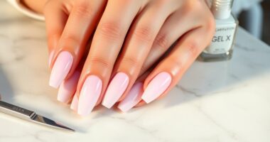 gel nail extension technique