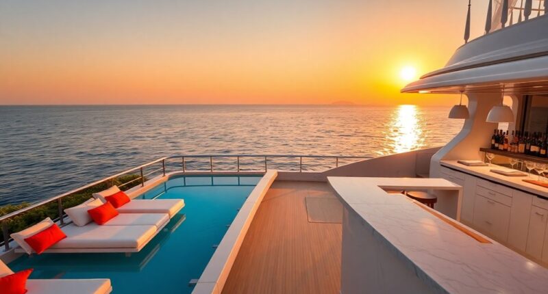 luxurious living aboard yacht