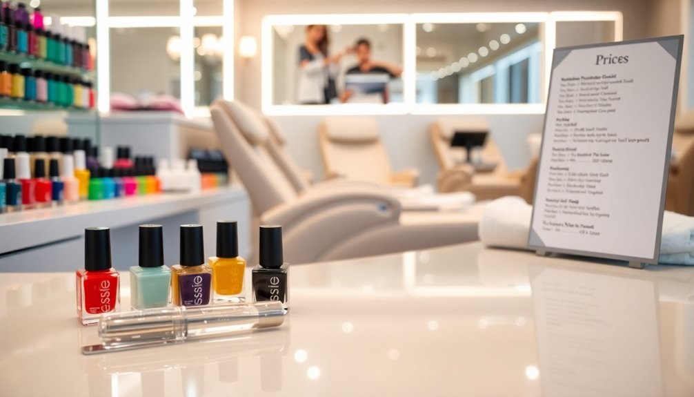 manicure and pedicure pricing factors