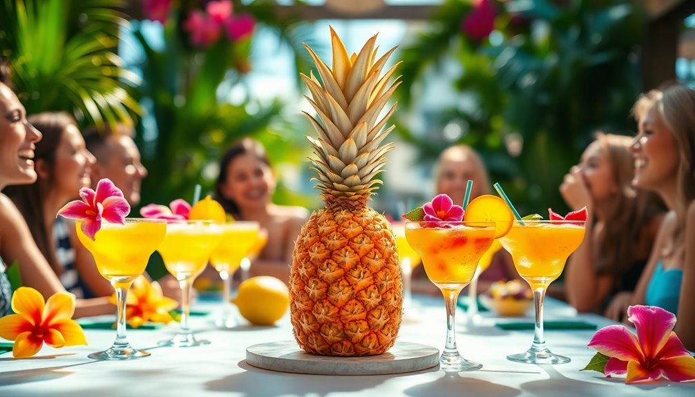 pineapple represents hospitality and warmth