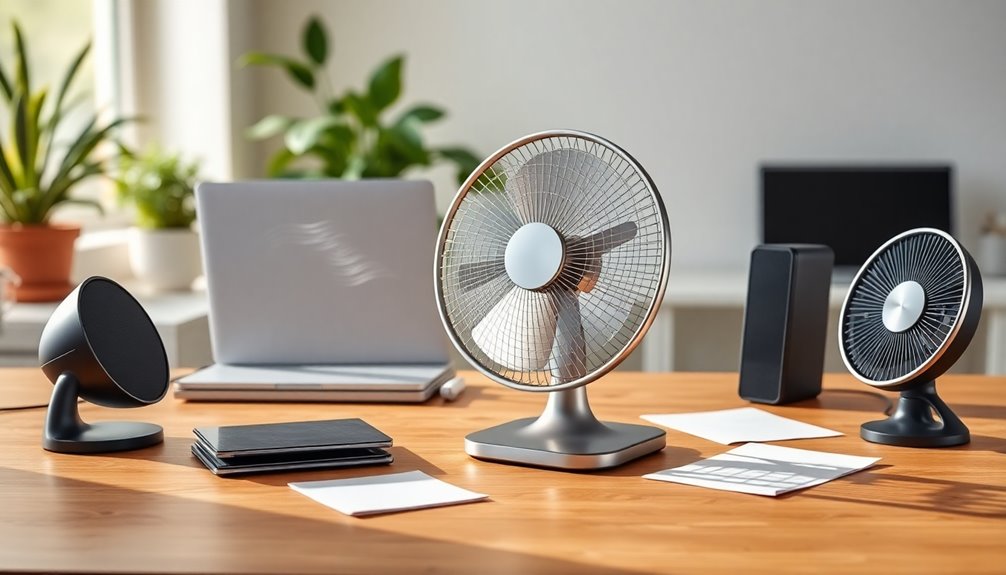 quiet desk fan selection