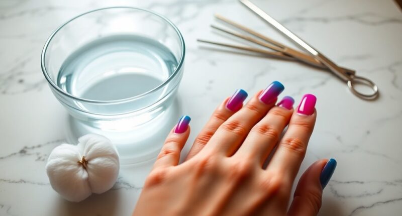 removing dip nail polish