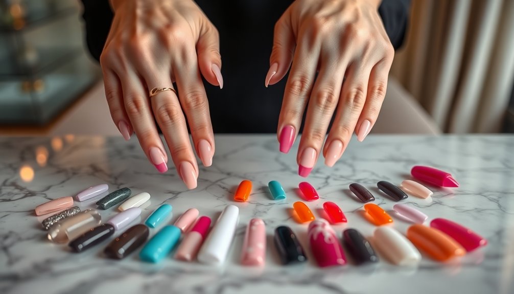 selecting perfect acrylic nails