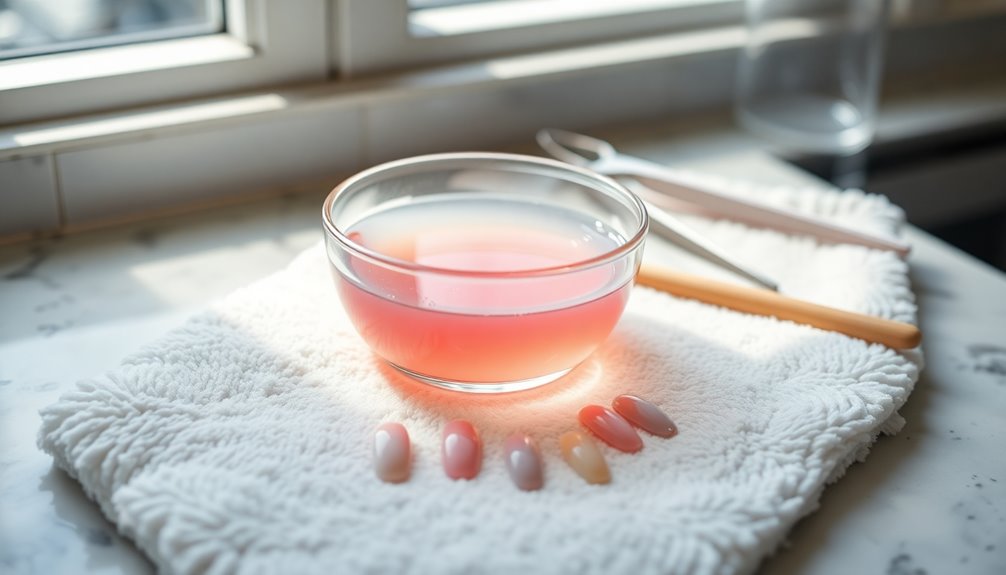 soaking off press on nails