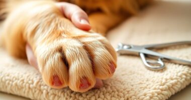 trim canine toenails carefully