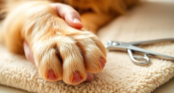 trim canine toenails carefully