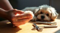 trim dog s nails carefully