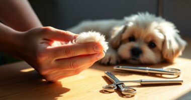 trim dog s nails carefully