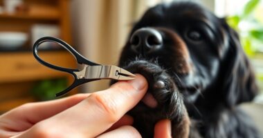 trimming dark canine nails