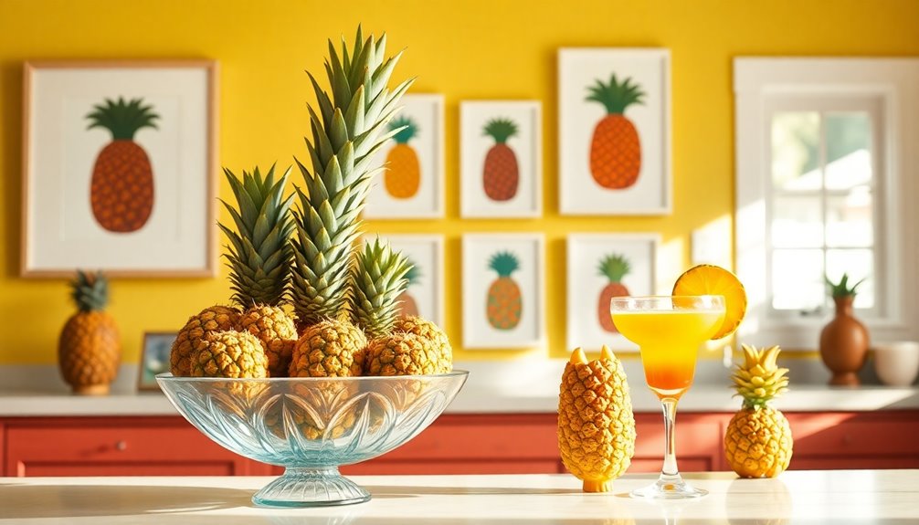 unique pineapple display ideas