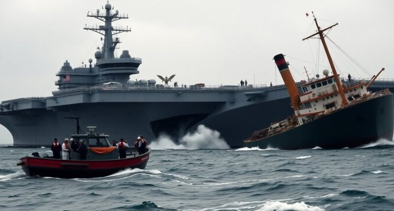 us navy carrier collision