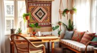 boho creative workspace design