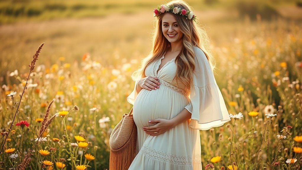 boho maternity fashion options