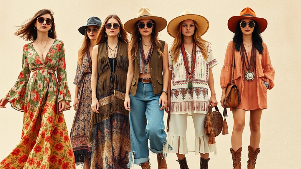 boho style through decades