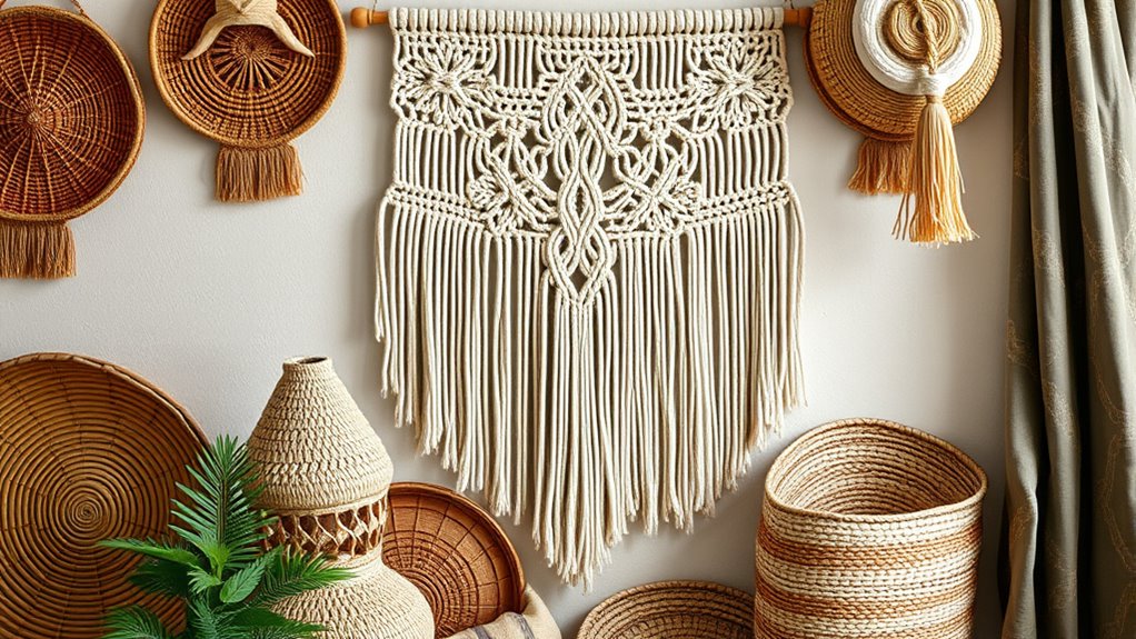 boho textured handwoven decor