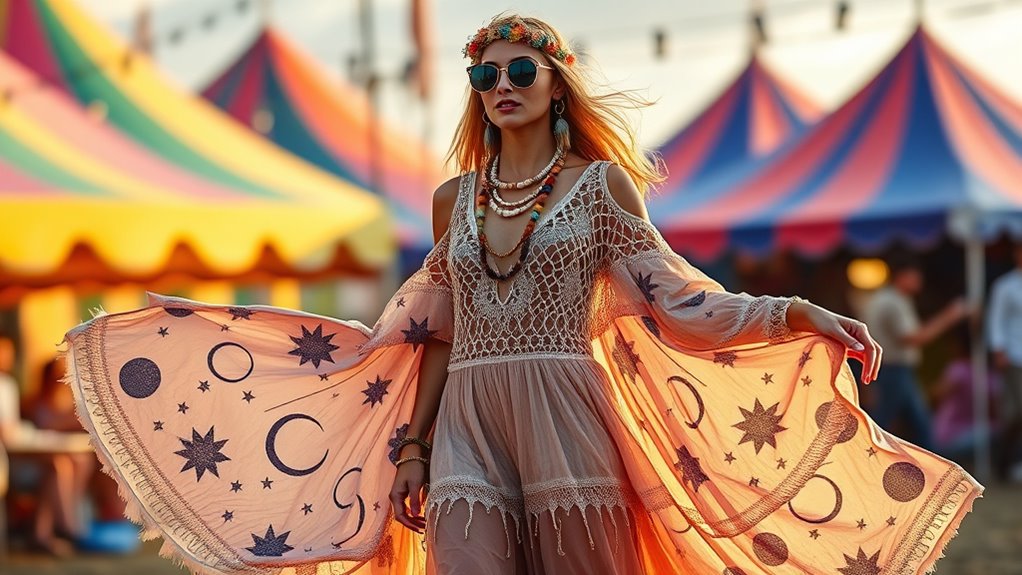 celestial shimmer and motifs