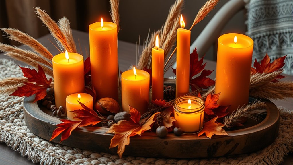 create cozy autumn lighting