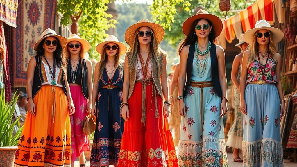 diverse modern boho styles