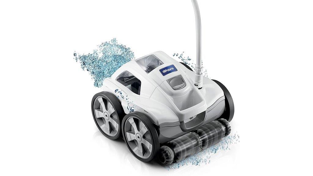 four wheel robotic pool cleaner