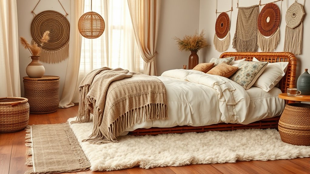 layered textiles create cozy depth