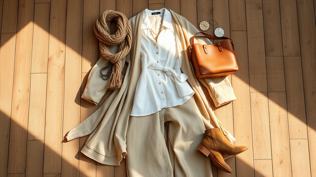 layered textured fabric combinations